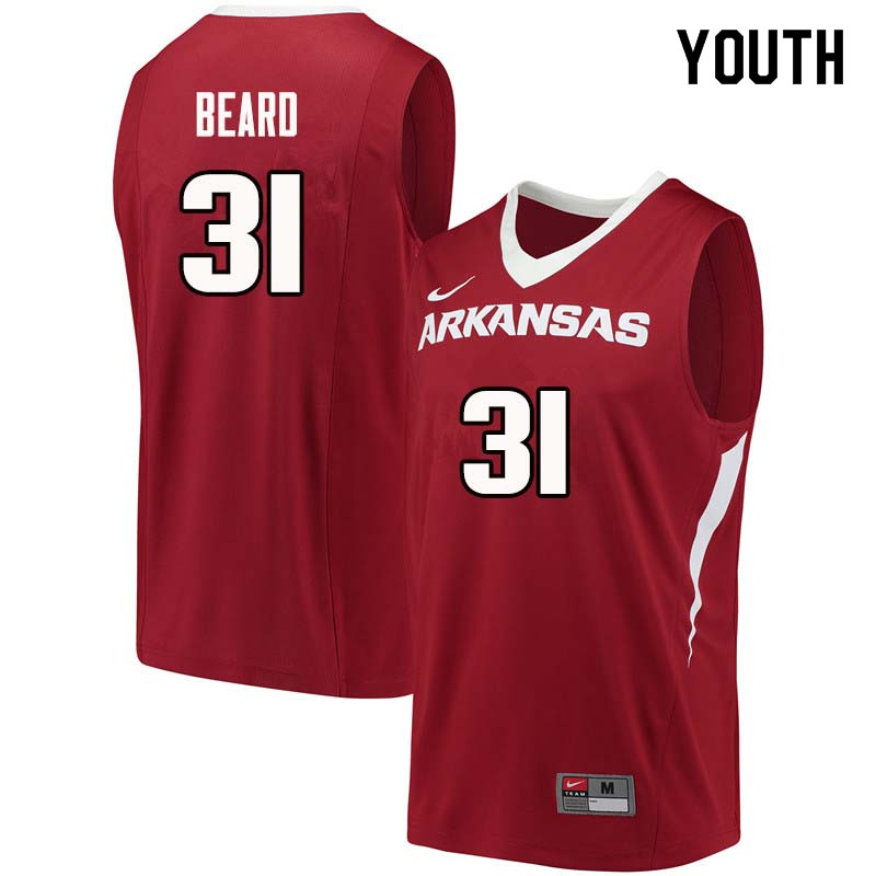 Youth#31 Anton Beard Arkansas Razorback College Basketball Jerseys Sale-Cardinal - Click Image to Close
